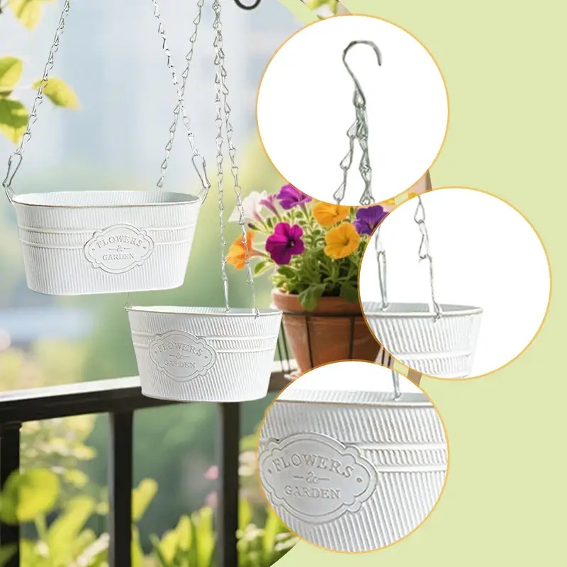 Hanging Wrought-Iron Planters, - Spider Plant Hanging review and price